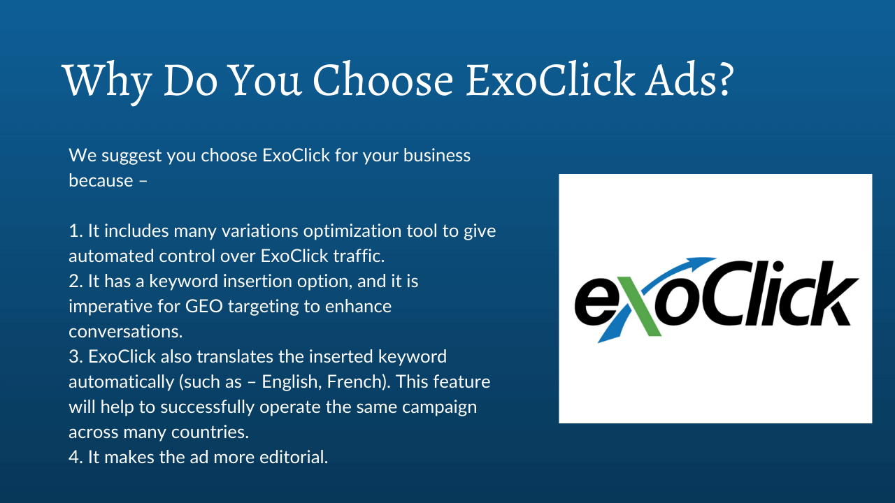 Buy Exoclick Review Ads Accounts