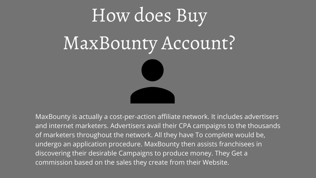 Buy MaxBounty Account